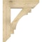 Ekena Millwork Merced Slat Rough Sawn Bracket w/ Offset Brace, Douglas Fir, 8"W x 28"D x 32"H BKT0806X28X32MRC06RDF - alternate 3